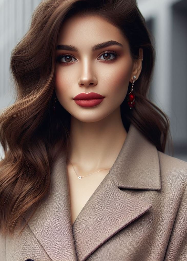 The vampy touch your look craves! Deep carmine lips add instant intrigue and a touch of gothic flair.