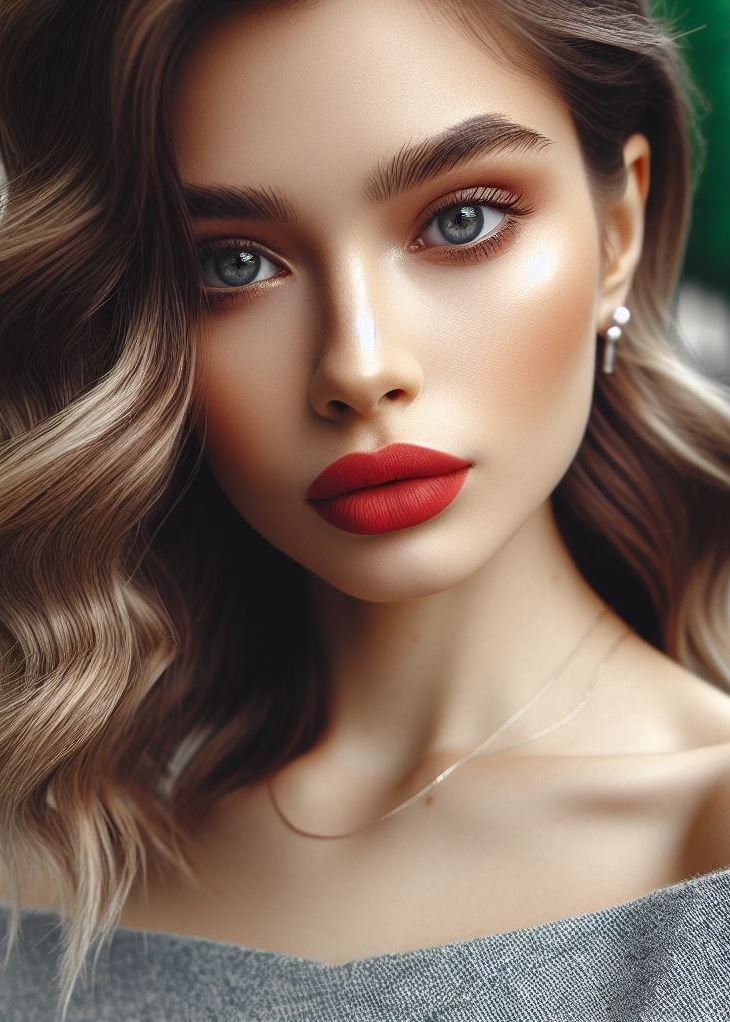 Unleash your inner vamp. Carmine lips ignite your look with a darkly alluring, almost dangerous edge.