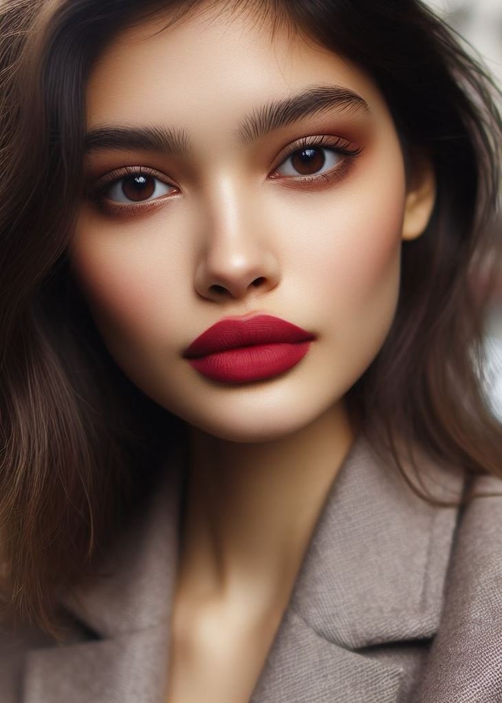 Date night with a dark twist. Turn heads with the captivating allure of carmine lips.