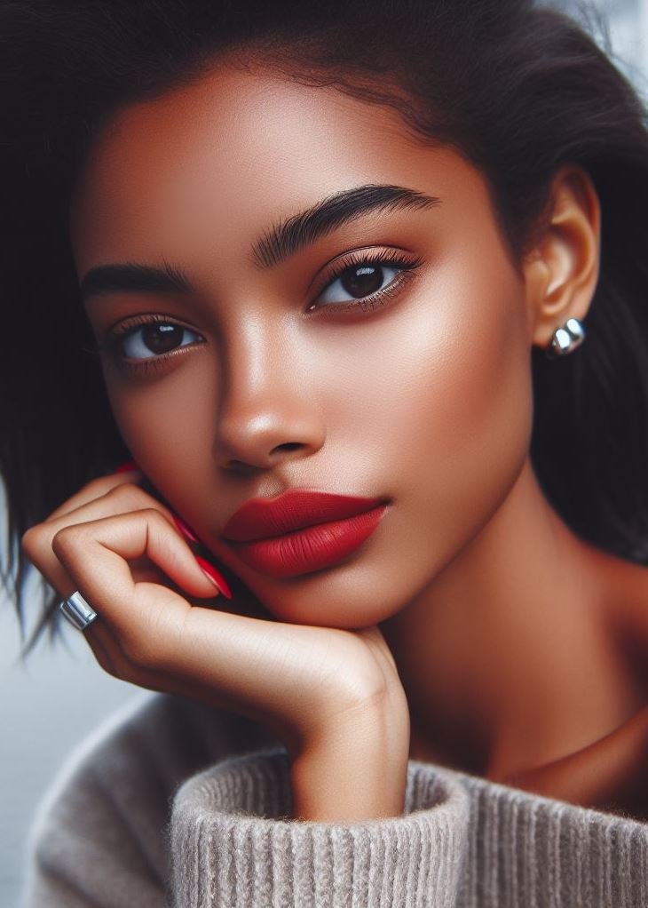 Feeling fierce and mysterious? Carmine lips are the perfect way to turn up the drama and intrigue.