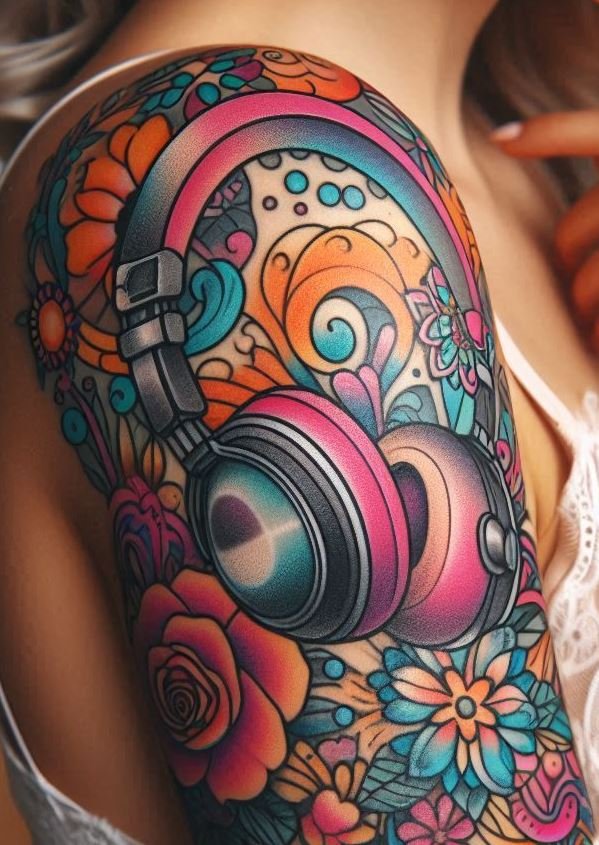 Celebrate your passion for music with headphones themed tattoos that resonate with your soul. These designs are perfect for anyone who can’t live without their tunes. Get inked and let the music play!