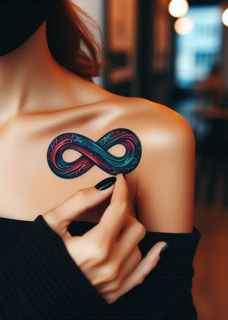 Abstract lines weave infinity, echoing the rhythm of life. Wear it as a reminder: you’re part of something grand.