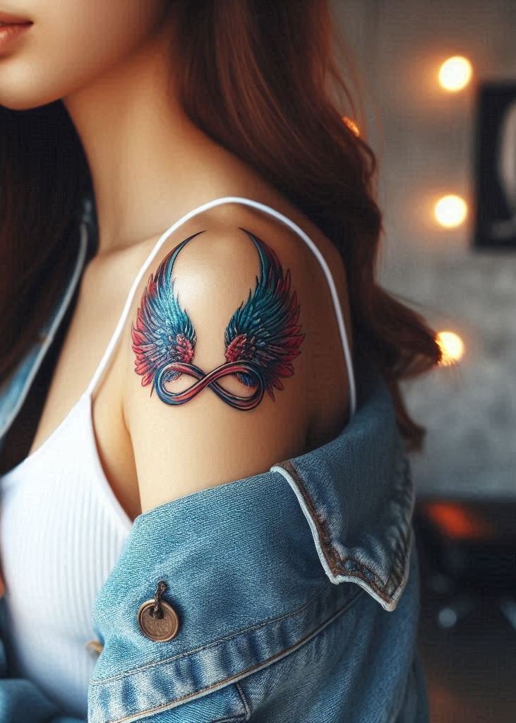 Infinity + wings = eternal magic. ✨🕊️