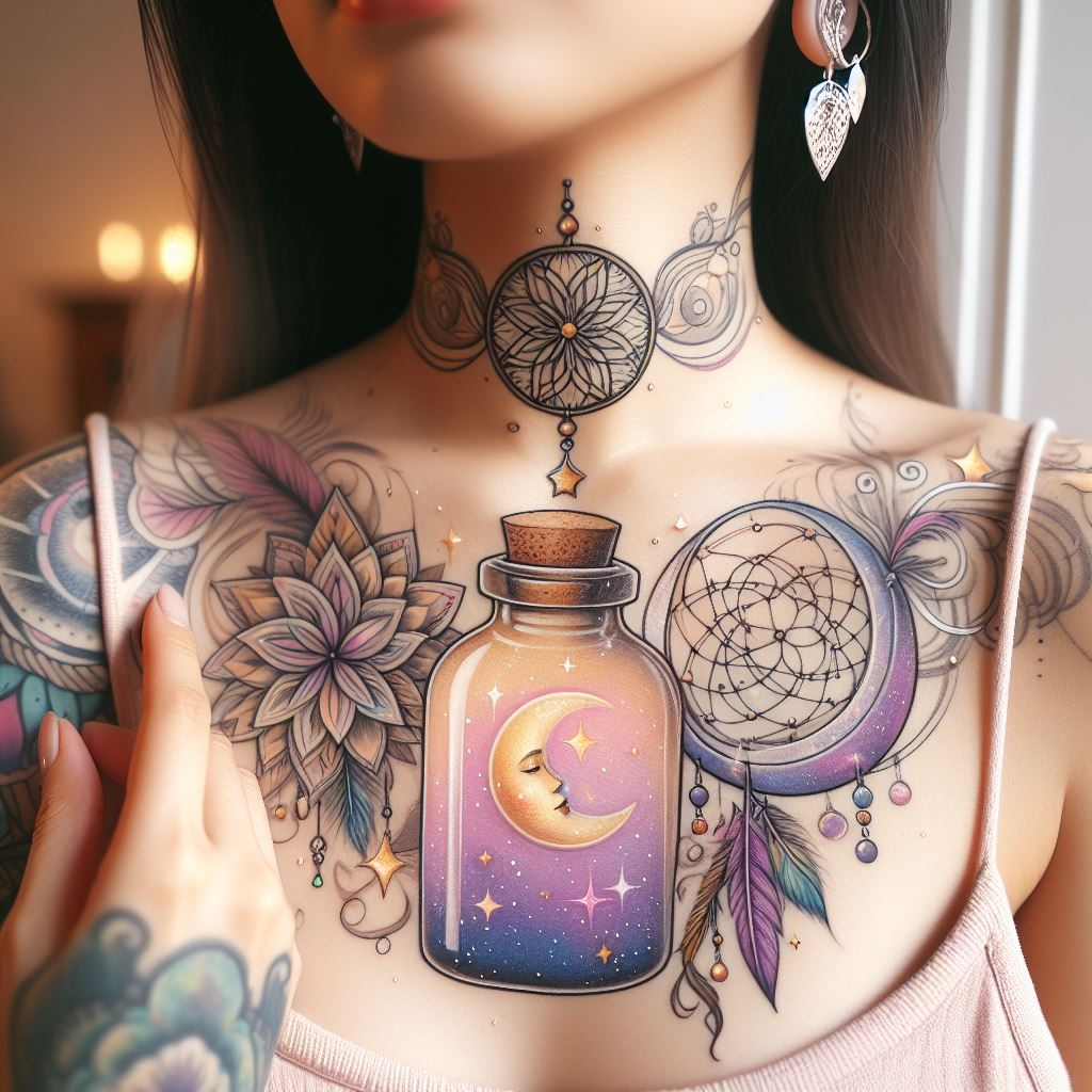 Bottled enchantment: A witch’s brew of creativity, courage, and moonlit dreams.