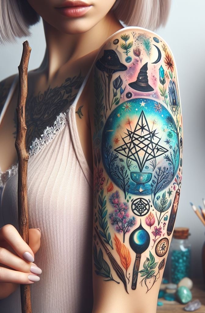 Speculum, speculum in my ink, who’s the most magical of them all? You, with your bewitching arm adorned in mystical symbols. 🌟🔮