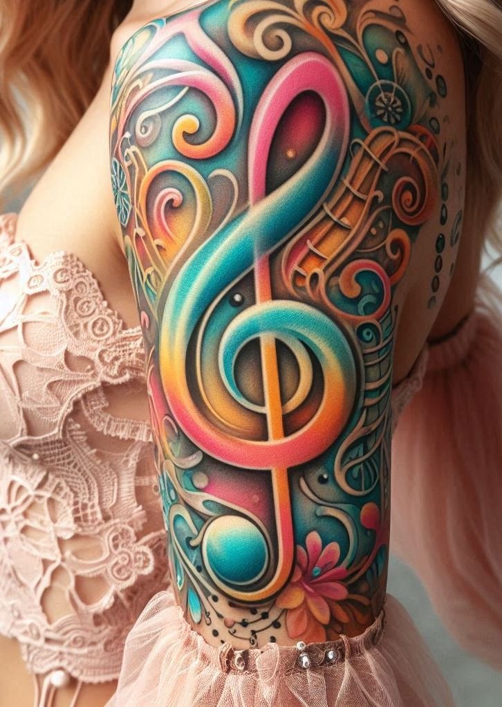 Ready to ink your love for melody? Treble clef tattoos are a stylish tribute to the beauty of music. Perfect for musicians, these designs add a touch of harmony to your tattoo collection.