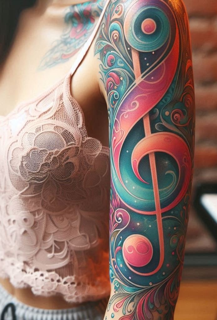 Ready to ink your love for melody? Treble clef tattoos are a stylish tribute to the beauty of music. Perfect for musicians, these designs add a touch of harmony to your tattoo collection.