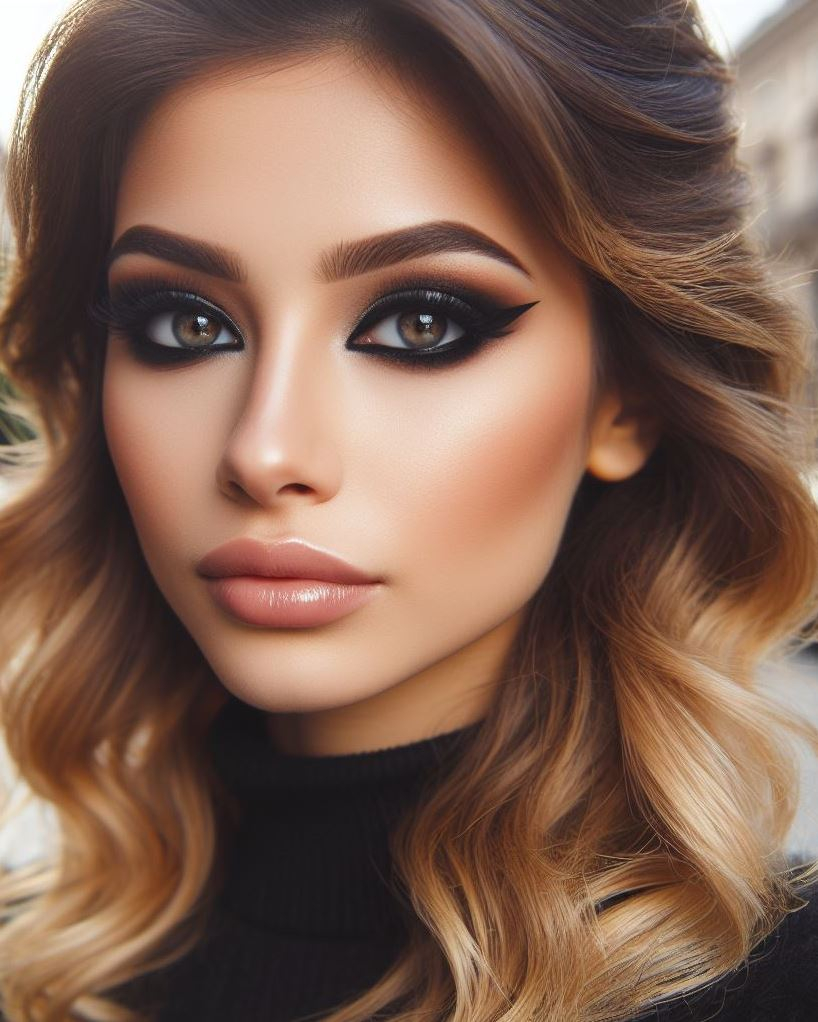 Date night ready in minutes! The classic black smokey eye with winged liner is an effortless way to create a sultry and mysterious look.