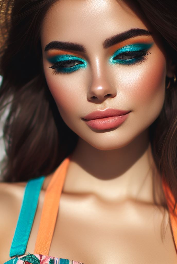 Who needs the ocean when you can bring it to your lids? Turquoise and coral eyeshadow is the summer glow-up you’ve been waiting for.