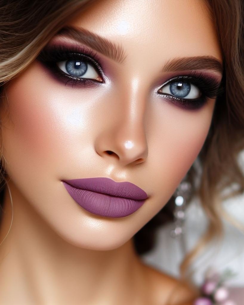 Festival ready with a touch of fairytales! Stand out from the crowd at a festival with a smokey lavender eye and lilac lips. This dreamy and whimsical combination is perfect for embracing your inner festival fairy.