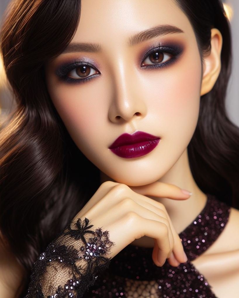 Embrace the jewel tones! Plum smokey eyes and berry lips create a luxurious and captivating look, perfect for those who appreciate a touch of elegance in their makeup.
