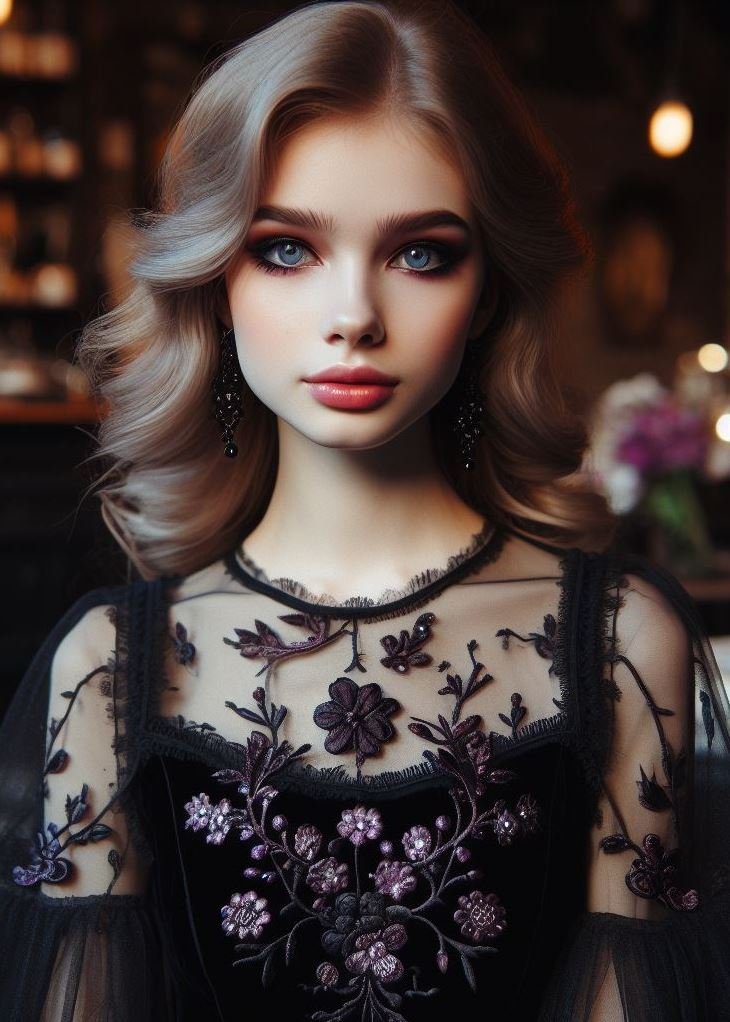 Moonlight Magic: Gothic Makeup for an Ethereal Glow: Embrace the beauty of the moonlit night. Create a gothic look with pale skin, shimmering silver highlights, and a touch of lavender eyeshadow for an otherworldly and ethereal vibe.
