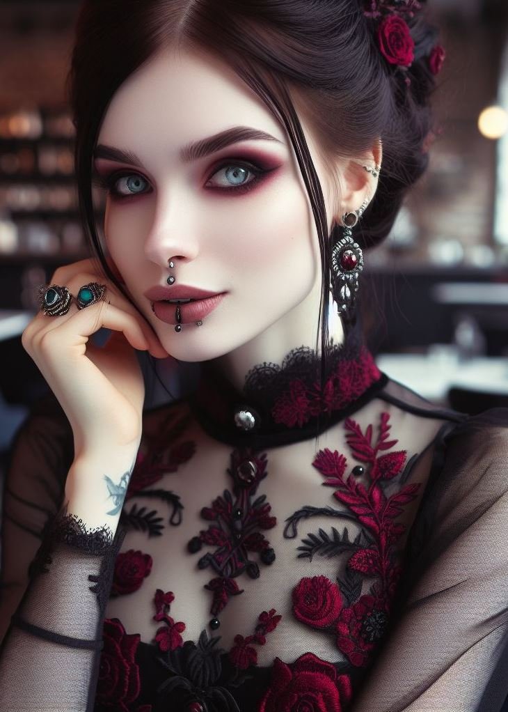 Gothic Eyes with a Pop of Color: Don't be afraid to experiment! While black is a staple in gothic makeup, explore adding a pop of unexpected color like emerald green or deep purple to your smoky eye for a unique twist.