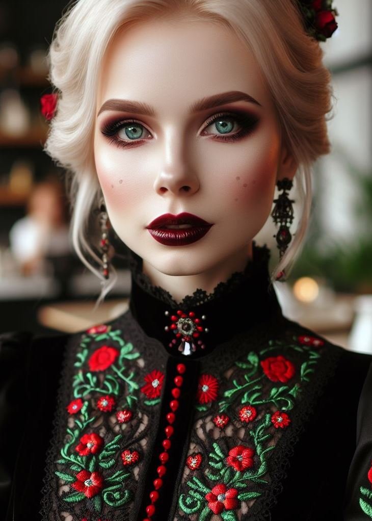 The Power of Brows: Bold & Defined for a Gothic Statement: Don't underestimate the impact of your brows! In gothic makeup, bold and defined brows can add a touch of structure and drama. Experiment with sharp lines and dark shades to frame your face and create a powerful statement.