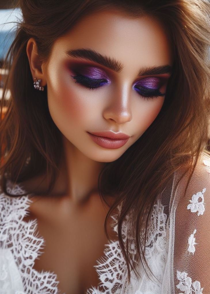 Mauve Magic: Opt for a soft and romantic look with a blend of mauve brown and dusty purple eyeshadows. This subtle yet sophisticated combination is perfect for everyday wear or adding a touch of elegance.