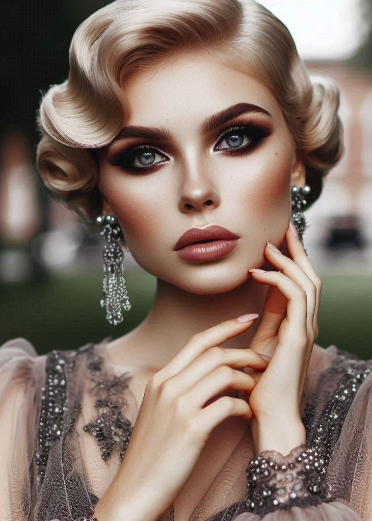 Monochrome Magic for the Twenties: Take a cue from the roaring twenties with a monochromatic makeup look. Use a single shade of blush and eyeshadow for a sophisticated and timeless look.