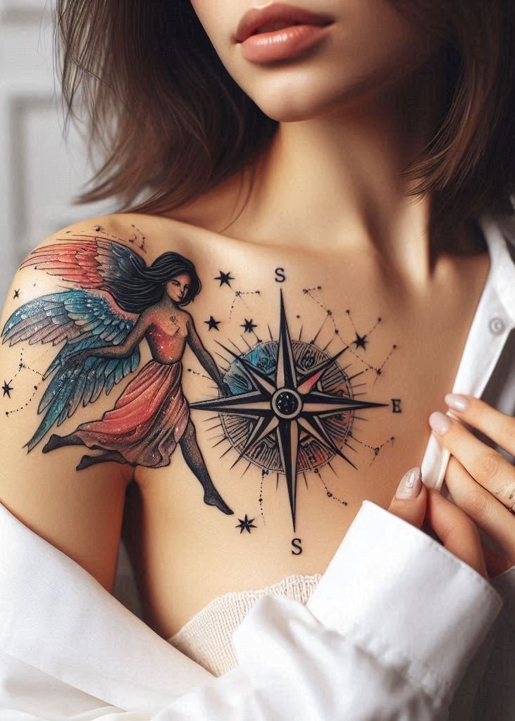 Embrace your divine side with these gorgeous angel wings tattoos for women. Ethereal designs that are sure to inspire!