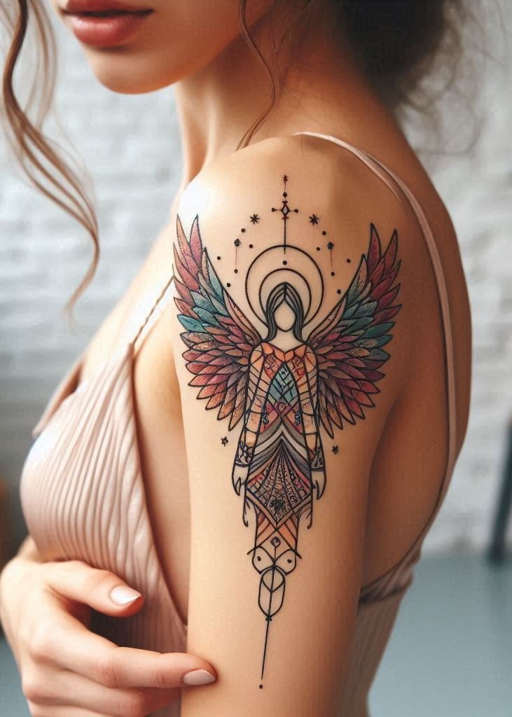 Fly high with these stunning angel wings tattoo ideas for women. Elegant, powerful, and perfectly ethereal!