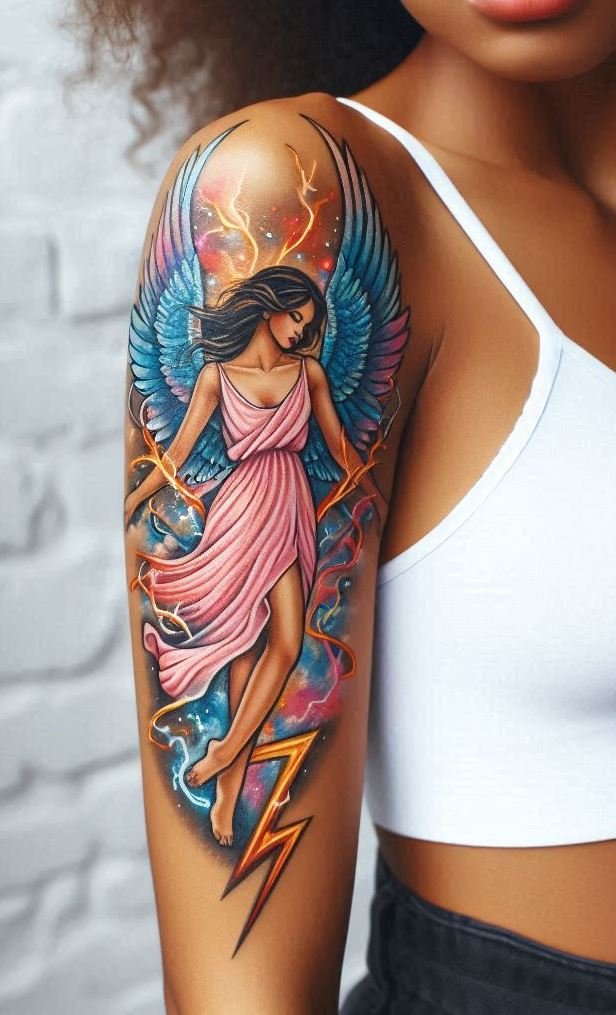 Add a touch of heavenly beauty to your ink with angel wings tattoos. Perfect for women who love ethereal designs!