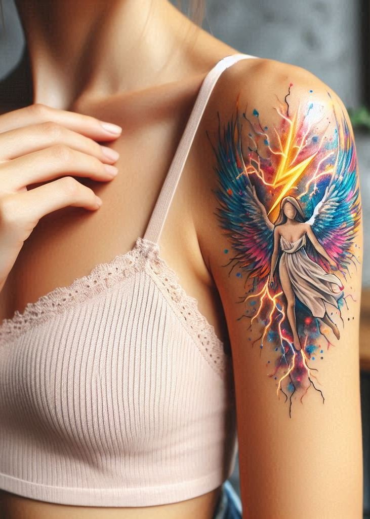 Get ready to fly high with these exquisite angel wings tattoo ideas for women. Graceful, powerful, and utterly divine!