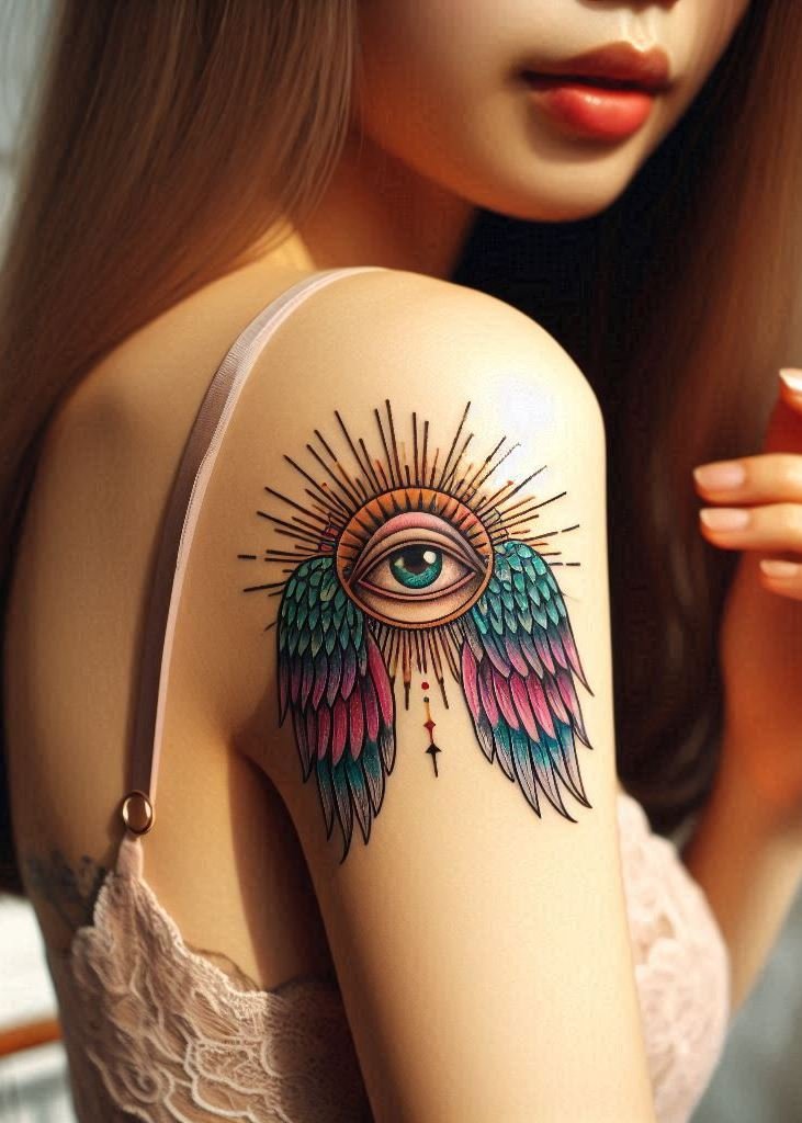 Discover the perfect angel wings tattoo design for you. Elegant, powerful, and full of celestial charm!