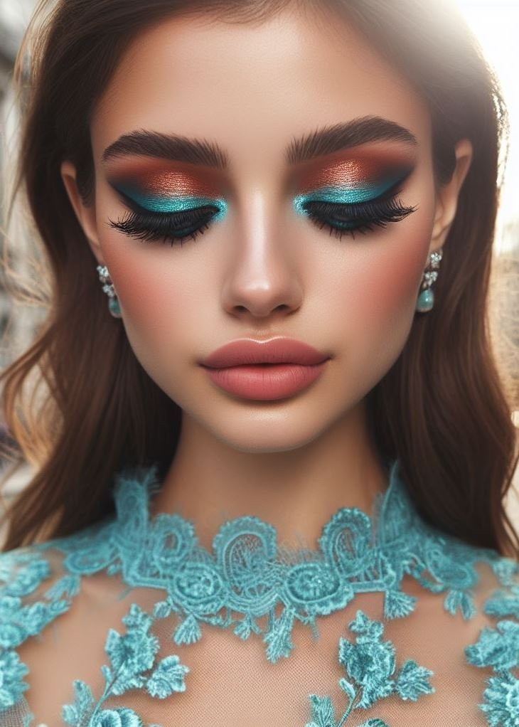 Blend aquamarine and espresso for a mesmerizing gradient. It’s like sipping a latte by the beach! ☕🏖️