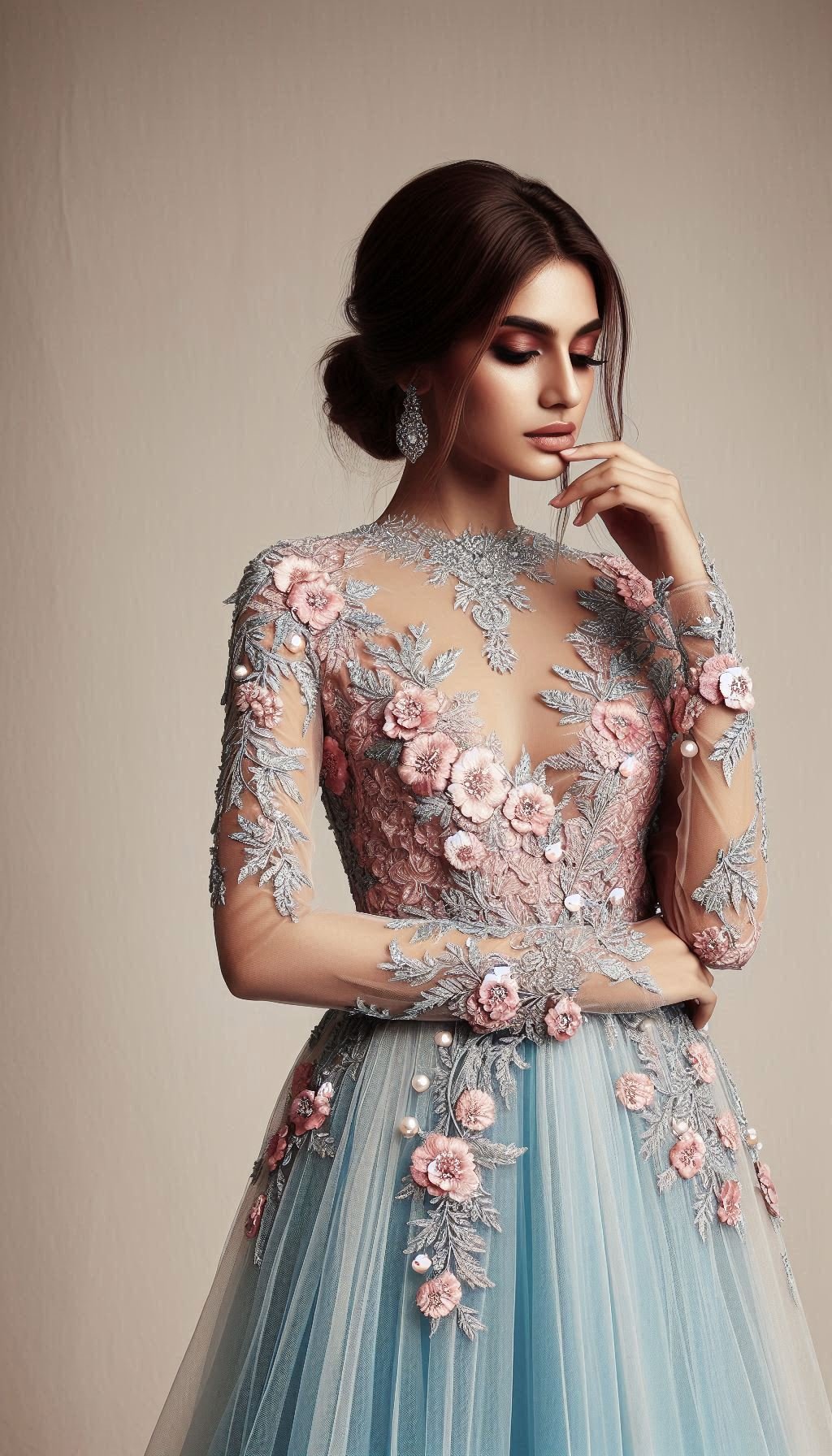 Floral Embroidery Dresses: Blooming Beautiful for Every Occasion | Pocoko Float through the day in a baby blue dress with pastel floral embroidery. Light, lovely, and simply enchanting!