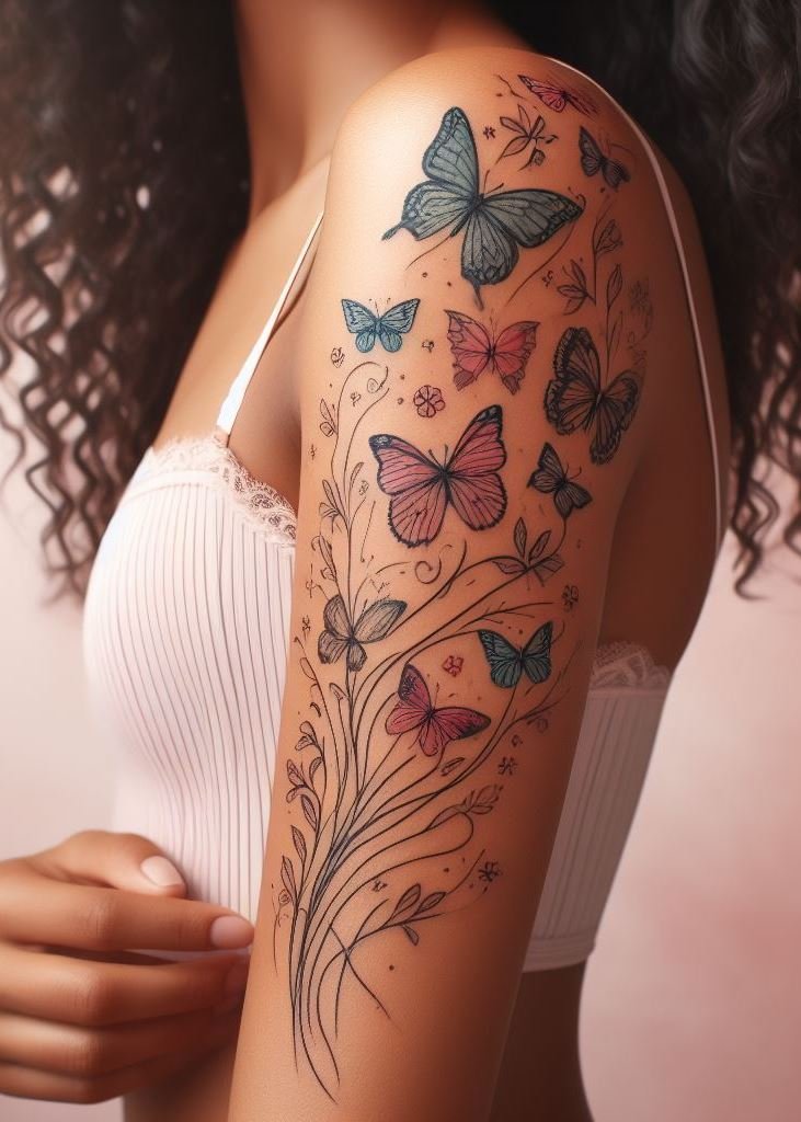 Let your ink take flight with beautiful butterfly tattoos. Perfect for women who love delicate and vibrant designs!