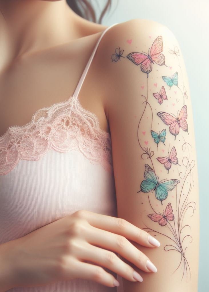 Embrace the beauty of transformation with butterfly tattoos. Gorgeous ideas for women that are both delicate and bold!