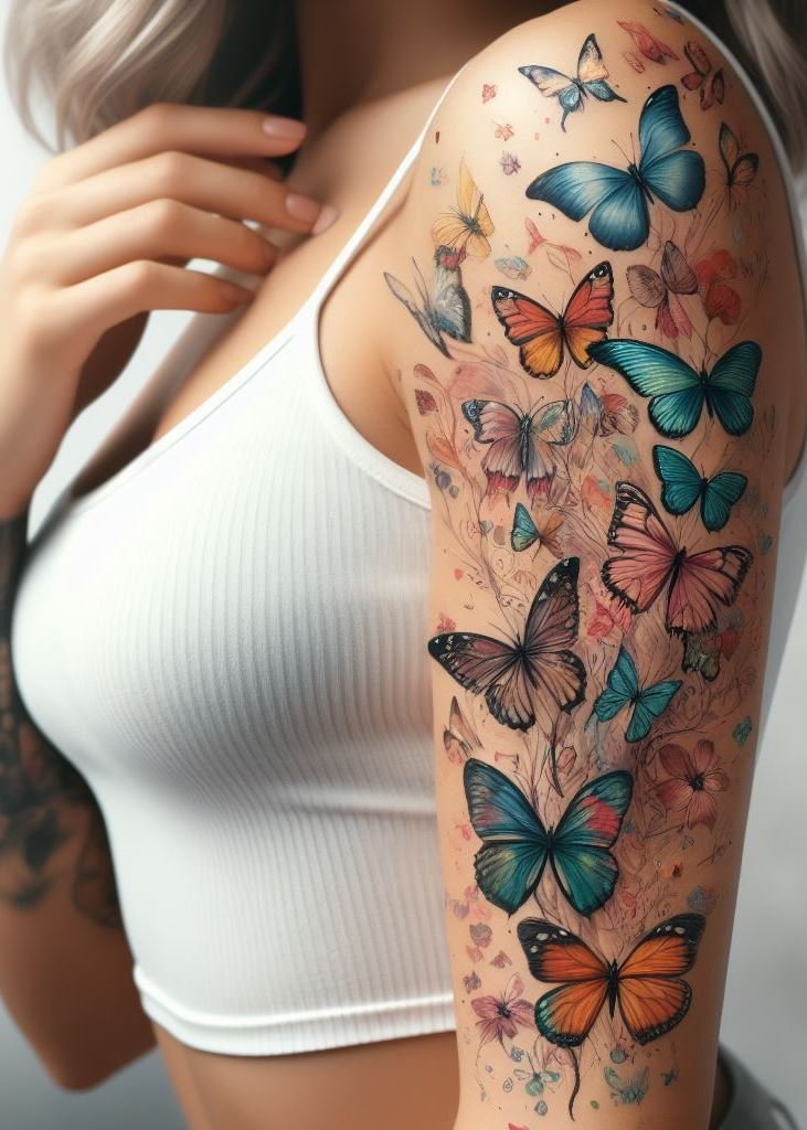 Get ready to spread your wings with these butterfly tattoo ideas for women. Beautiful, graceful, and full of charm!