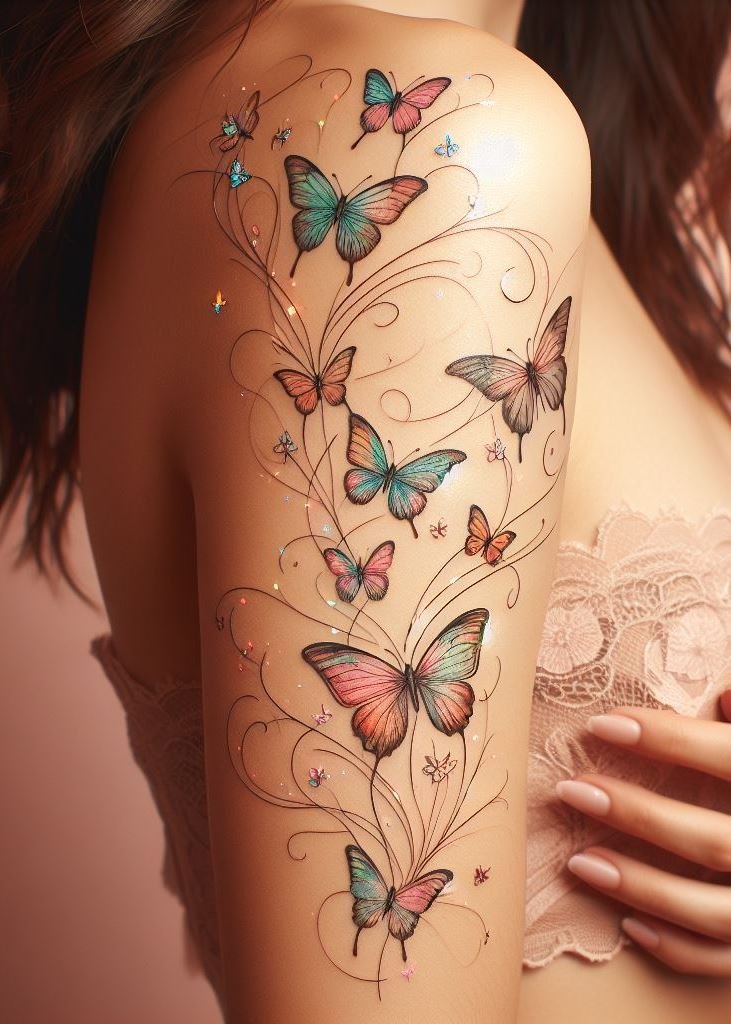 Embrace your inner beauty with these stunning butterfly tattoo ideas for women. Elegant and full of charm!