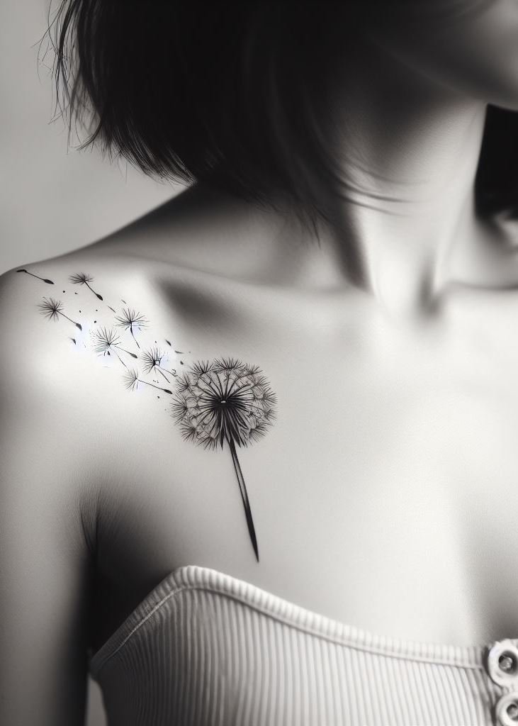 Blow away with these delicate dandelion tattoo ideas for women. Perfect for those who love whimsical and nature-inspired ink!