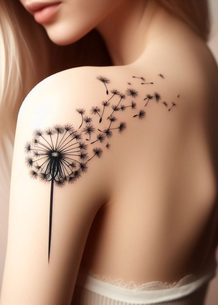 Float into style with these dandelion tattoo ideas for women. Perfect for a touch of nature and whimsy!