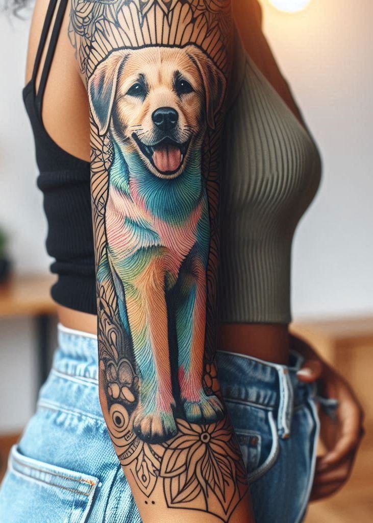 Show off your love for your furry friend with these beautiful tattoos! Hand and leg designs for every dog lover.