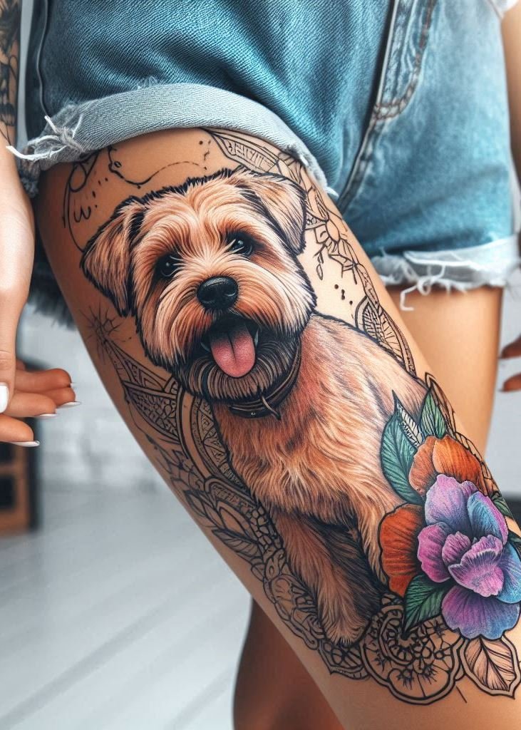 Celebrate your favorite dog breeds with these beautiful tattoos! Hand and leg designs for every dog lover.