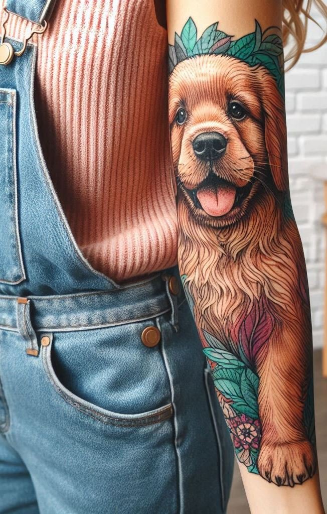 Show your love for dogs with these stunning tattoos! Hand and leg designs featuring popular dog breeds.