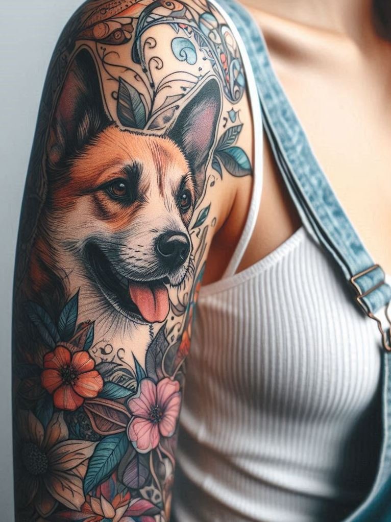 Show off your love for dogs with beautiful tattoos! Hand and leg designs inspired by popular dog breeds.