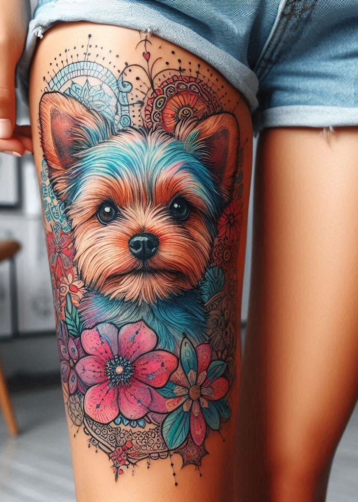 Explore a world of dog tattoos for women! Hand and leg designs inspired by popular dog breeds.