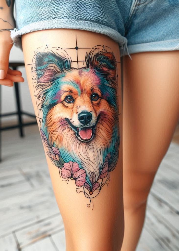 Find inspiration in these stunning dog tattoos for women! Beautiful hand and leg designs of popular breeds.