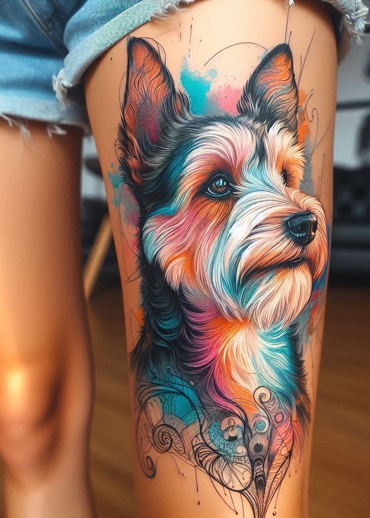 Celebrate your favorite dog breeds with these beautiful tattoos! Hand and leg designs for every dog lover.