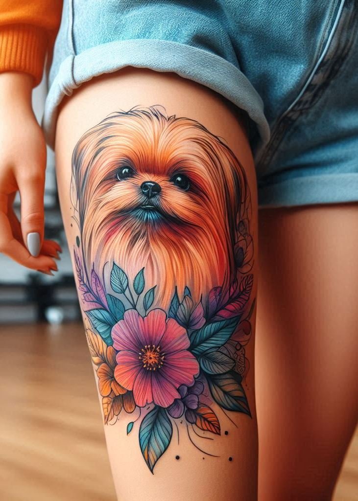 Explore a variety of dog tattoos for women! Hand and leg designs that capture the charm of your favorite breeds.