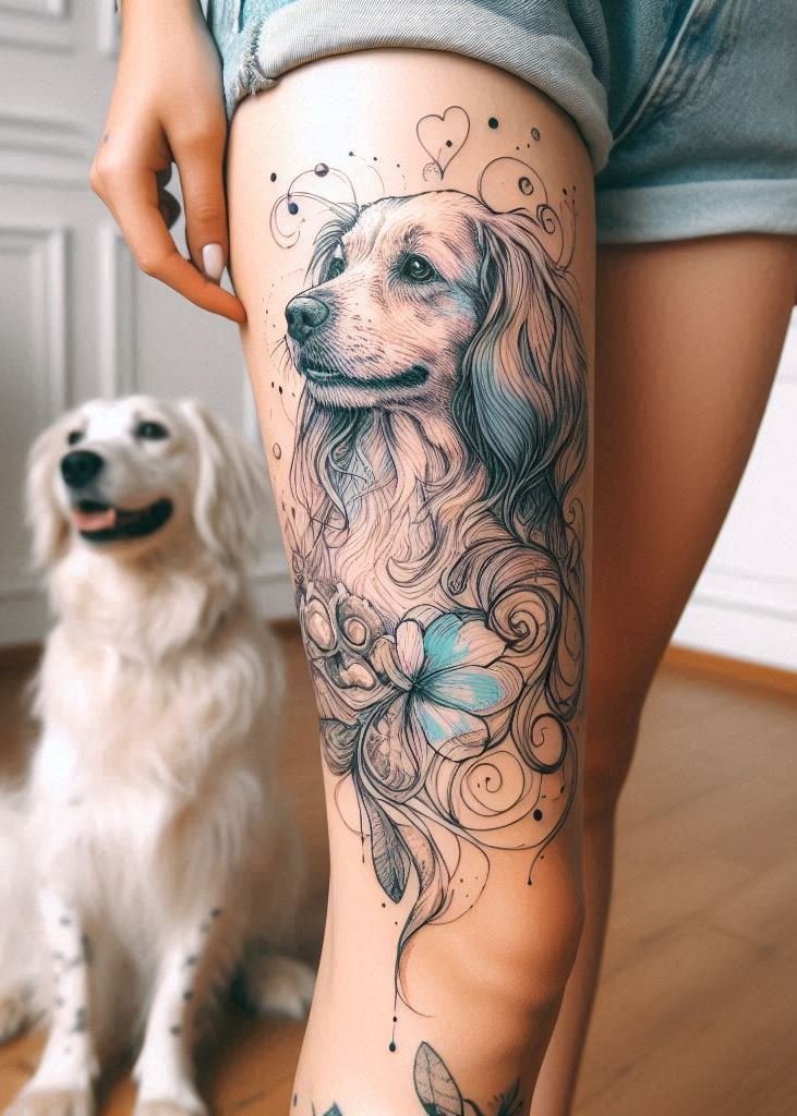 Celebrate your favorite dog breeds with these beautiful tattoos! Hand and leg designs for every dog lover.