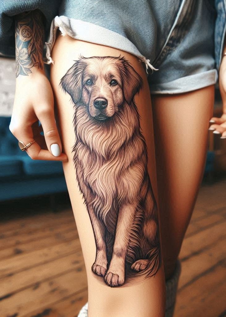 Adorn your skin with beautiful dog tattoos! Hand and leg designs featuring your favorite breeds are here.