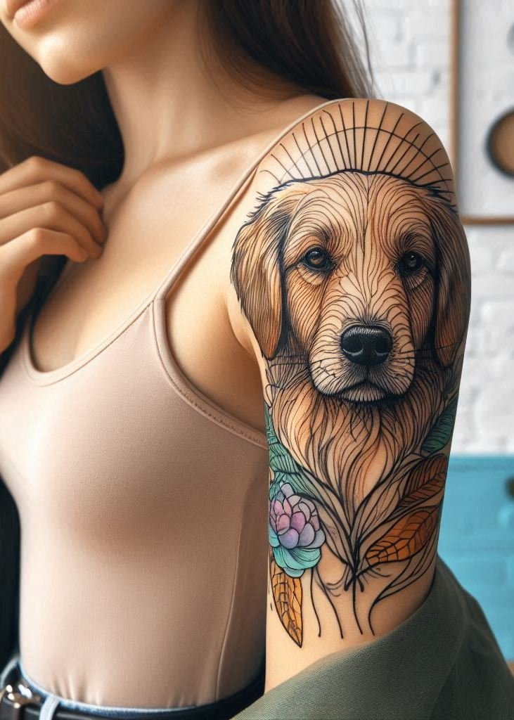 Show off your love for dogs with beautiful tattoos! Hand and leg designs inspired by popular dog breeds.