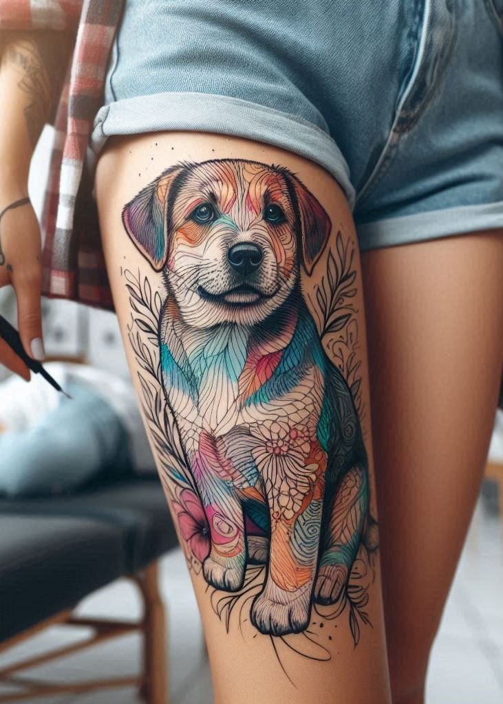 Show off your love for your furry friend with these amazing dog tattoos! Hand and leg tattoos for every dog lover.