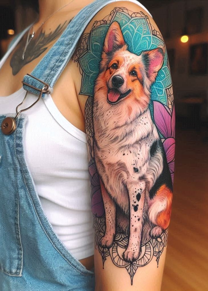 Adorn your skin with beautiful dog tattoos! Hand and leg designs featuring your favorite breeds are here.