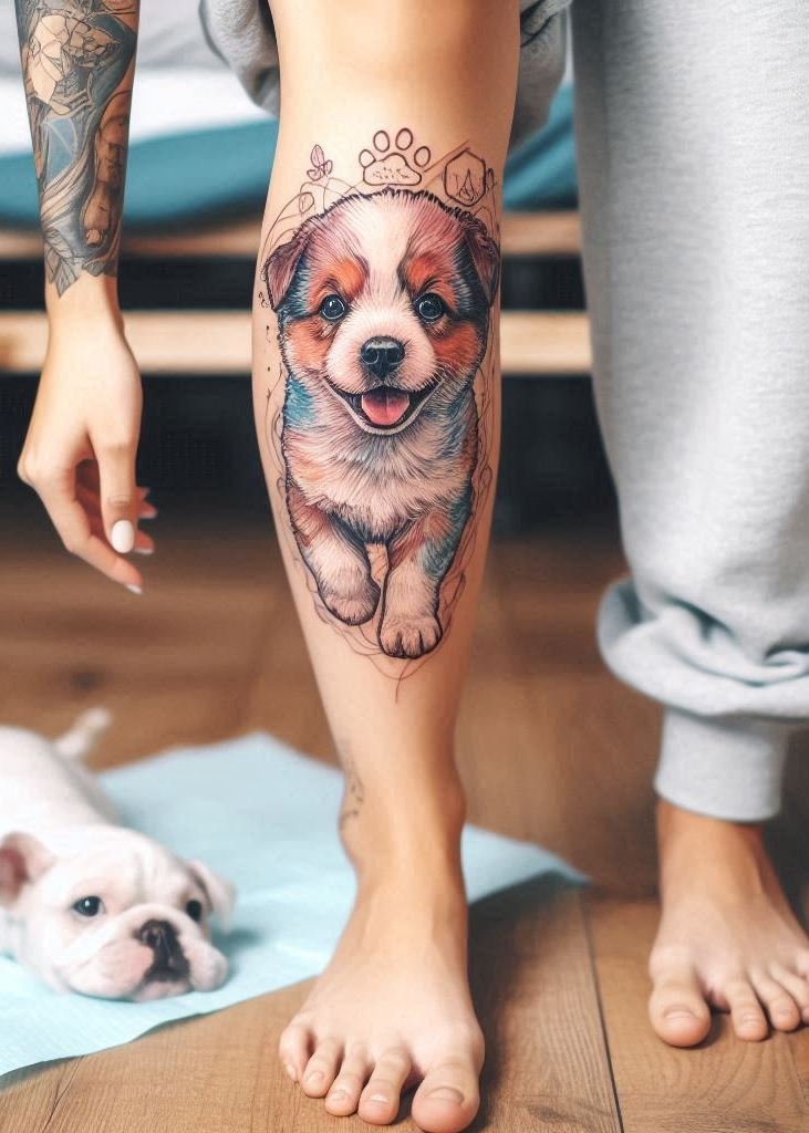 Explore a variety of dog tattoos for women! Hand and leg designs that capture the charm of your favorite breeds.