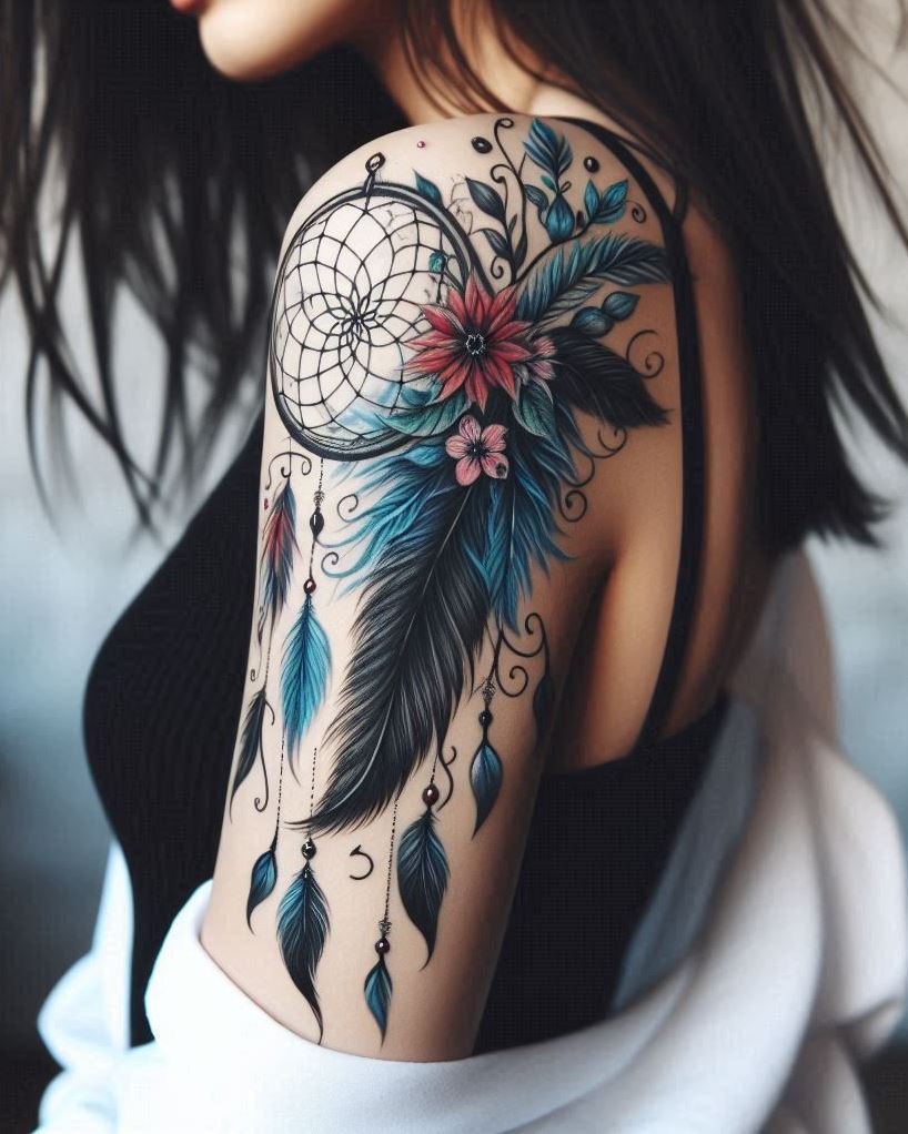 Capture your dreams in ink with these stunning dreamcatcher tattoo ideas for women. Elegant, symbolic, and beautifully intricate!