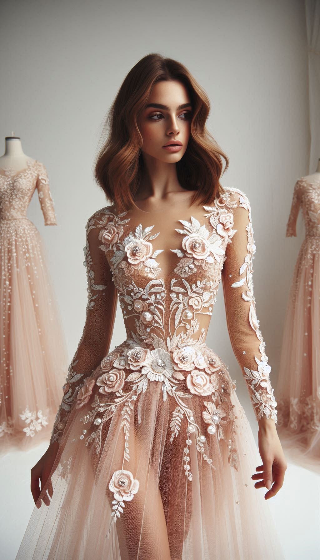 Floral Embroidery Dresses: Blooming Beautiful for Every Occasion | Pocoko Add a touch of romance to your wardrobe with a dusty pink dress and white embroidery. Elegant, timeless, and oh-so-charming!