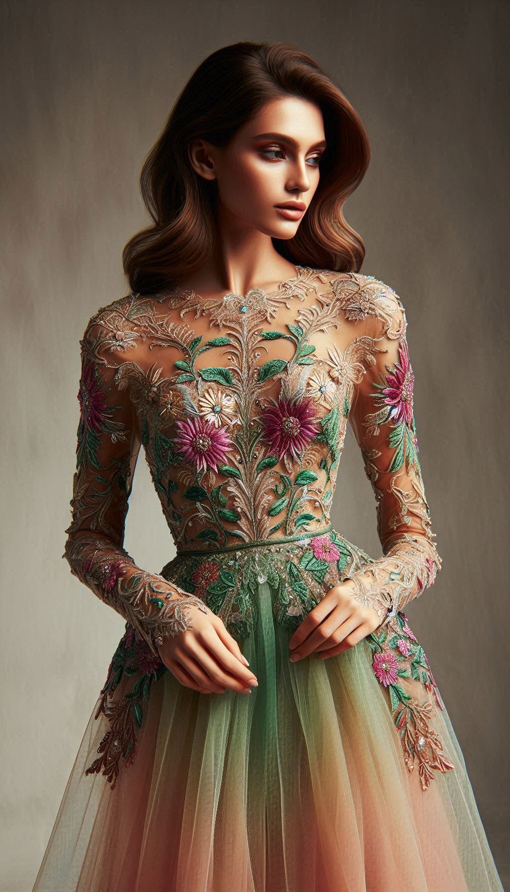 Floral Embroidery Dresses: Blooming Beautiful for Every Occasion | Pocoko Make a statement with a fuchsia and green floral embroidery dress. Perfect for adding a splash of color to your wardrobe!